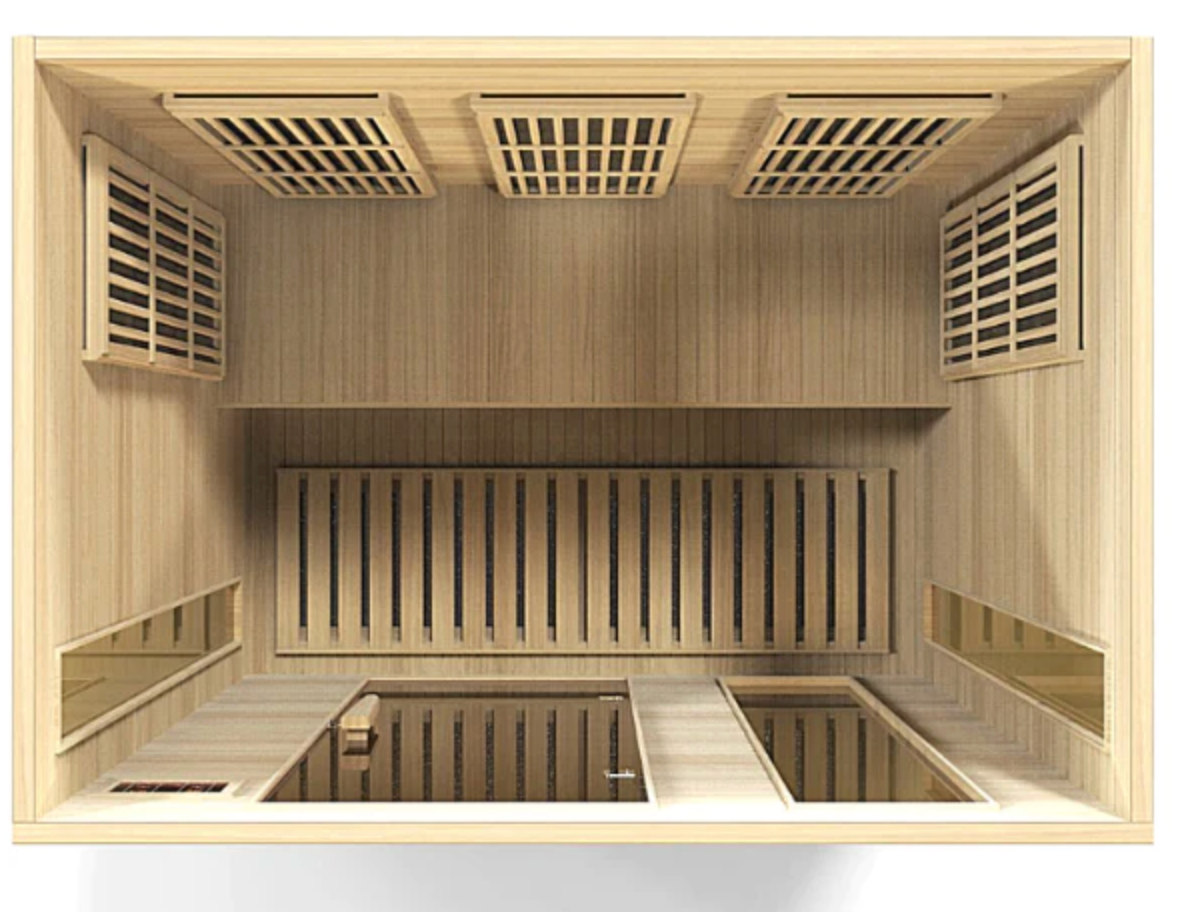 maxxus home infrared sauna from above