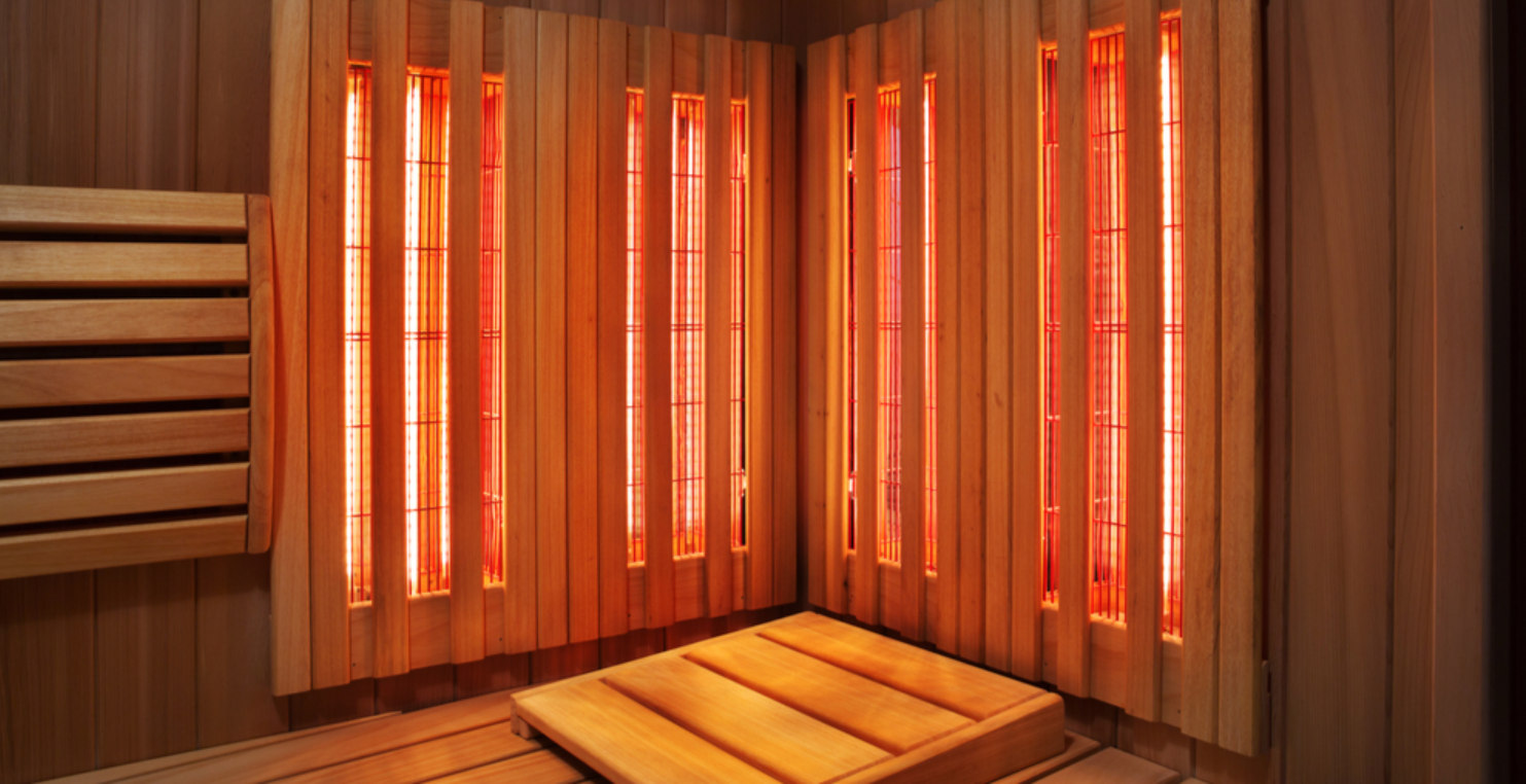 inside an infrared sauna