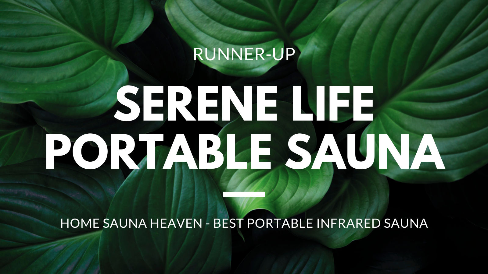serene life portable infrared sauna