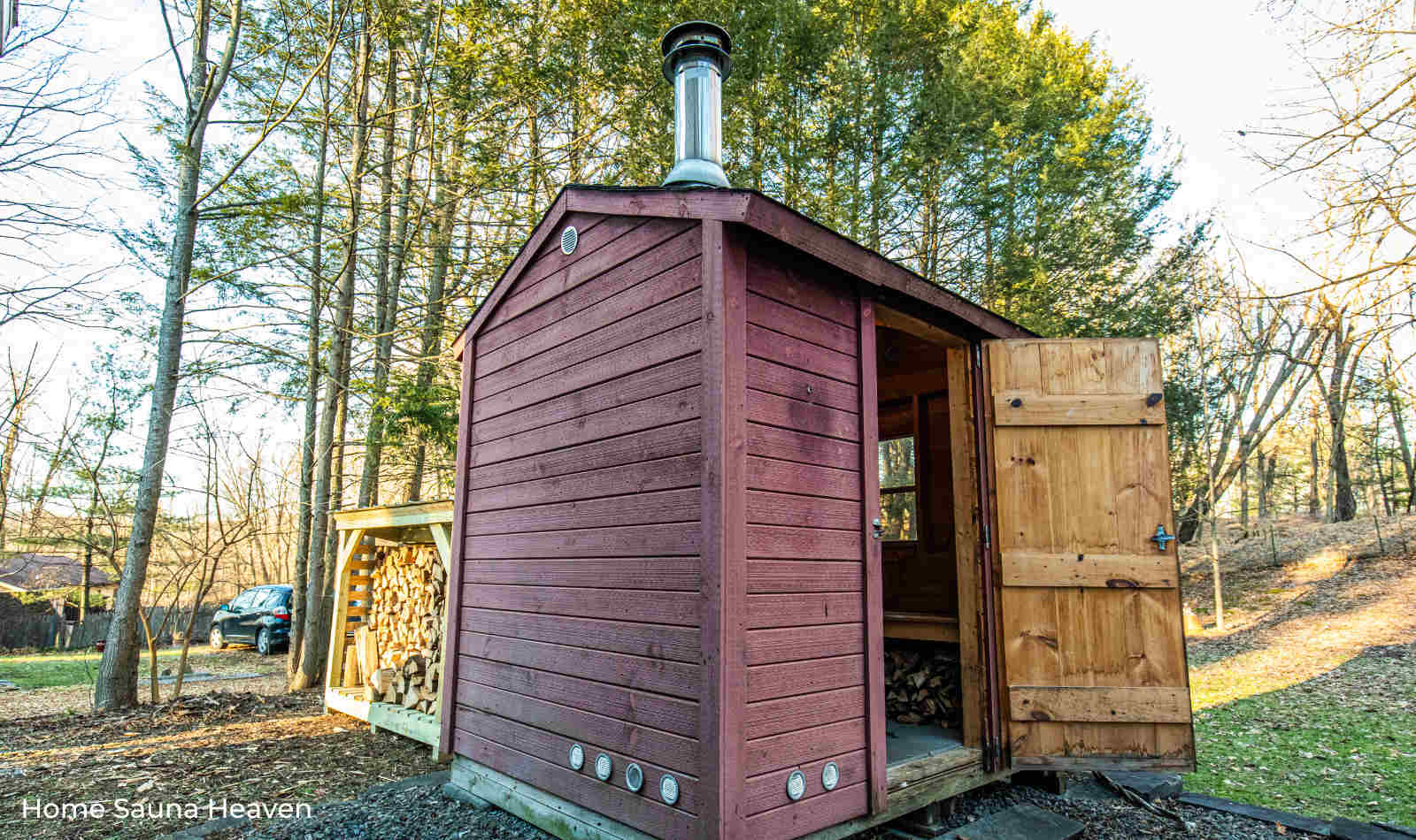 outdoor cabin sauna