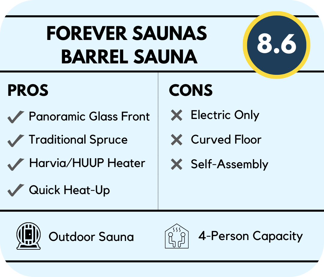 forever saunas barrel sauna rating and overview