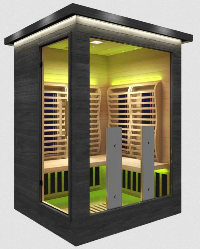 Best Outdoor Sauna Review 2024 Independent Reviews   SUN HOME LUMINAR OUTDOOR 2 PERSON INFRARED SAUNA 823x1024 