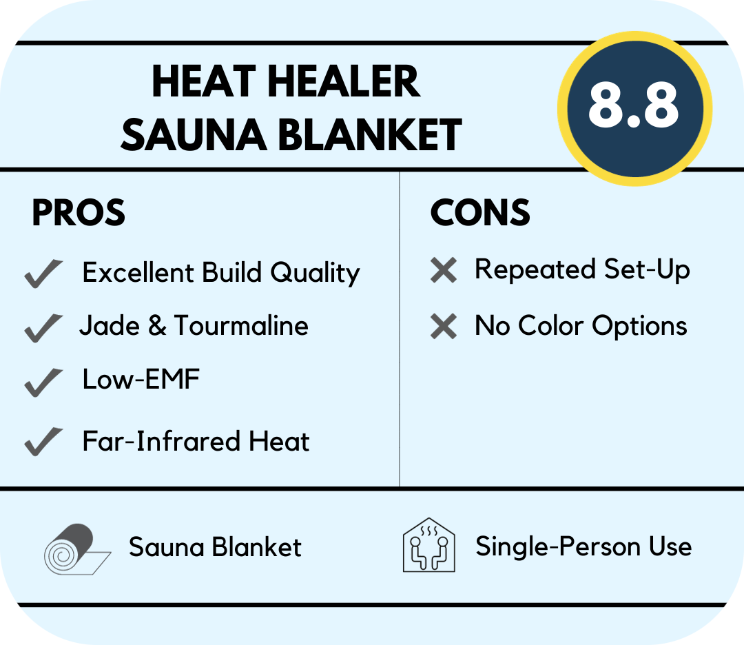 heat healer infrared sauna blanket overview and pros and cons at a glance