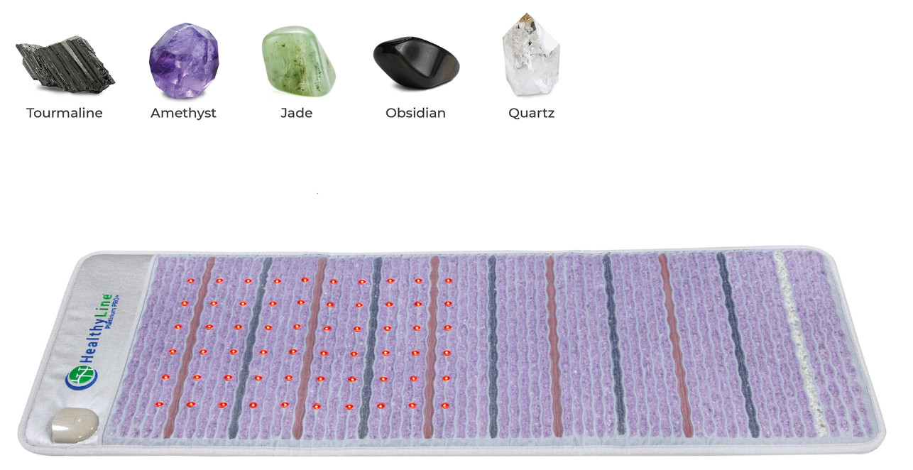 healthyline pro infrared mat gemstones