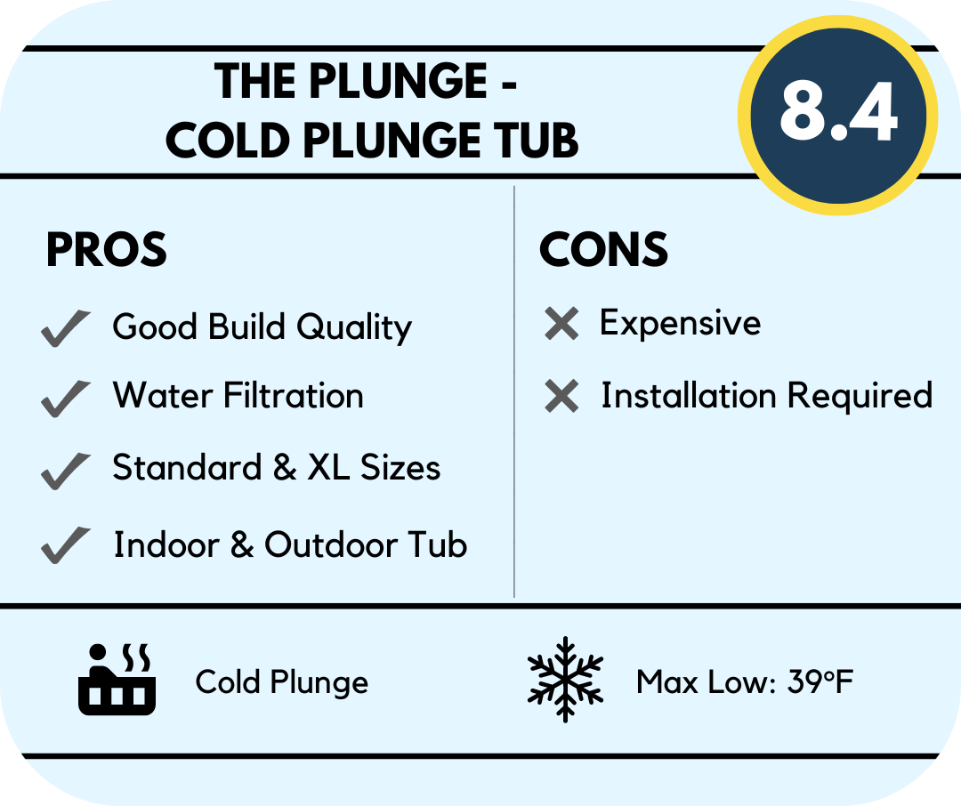 the plunge cold plunge tub product overview pros cons